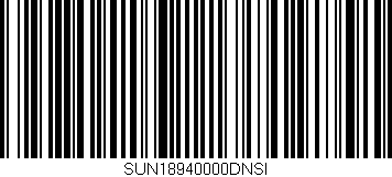 Código de barras (EAN, GTIN, SKU, ISBN): 'SUN18940000DNSI'