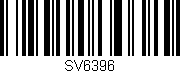 Código de barras (EAN, GTIN, SKU, ISBN): 'SV6396'
