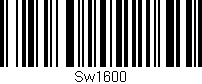 Código de barras (EAN, GTIN, SKU, ISBN): 'Sw1600'