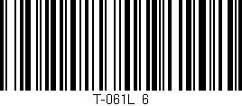 Código de barras (EAN, GTIN, SKU, ISBN): 'T-061L/6'