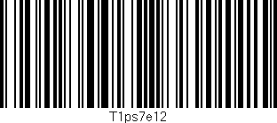 Código de barras (EAN, GTIN, SKU, ISBN): 'T1ps7e12'