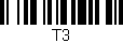 Código de barras (EAN, GTIN, SKU, ISBN): 'T3'