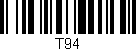 Código de barras (EAN, GTIN, SKU, ISBN): 'T94'