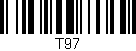 Código de barras (EAN, GTIN, SKU, ISBN): 'T97'