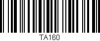 Código de barras (EAN, GTIN, SKU, ISBN): 'TA160'
