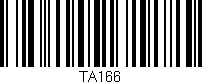Código de barras (EAN, GTIN, SKU, ISBN): 'TA166'