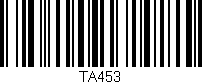 Código de barras (EAN, GTIN, SKU, ISBN): 'TA453'