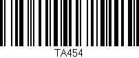 Código de barras (EAN, GTIN, SKU, ISBN): 'TA454'