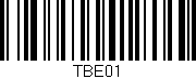 Código de barras (EAN, GTIN, SKU, ISBN): 'TBE01'