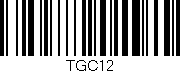 Código de barras (EAN, GTIN, SKU, ISBN): 'TGC12'