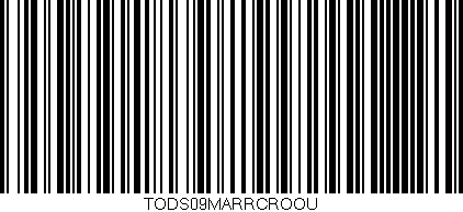 Código de barras (EAN, GTIN, SKU, ISBN): 'TODS09MARRCROOU'