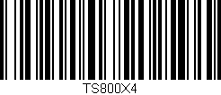 Código de barras (EAN, GTIN, SKU, ISBN): 'TS800X4'