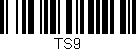 Código de barras (EAN, GTIN, SKU, ISBN): 'TS9'