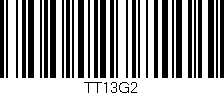 Código de barras (EAN, GTIN, SKU, ISBN): 'TT13G2'