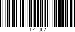 Código de barras (EAN, GTIN, SKU, ISBN): 'TYT-007'
