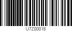 Código de barras (EAN, GTIN, SKU, ISBN): 'U7Z00018'