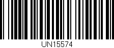 Código de barras (EAN, GTIN, SKU, ISBN): 'UN15574'
