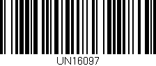 Código de barras (EAN, GTIN, SKU, ISBN): 'UN16097'