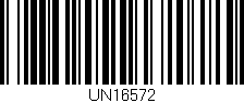Código de barras (EAN, GTIN, SKU, ISBN): 'UN16572'