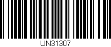 Código de barras (EAN, GTIN, SKU, ISBN): 'UN31307'