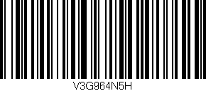 Código de barras (EAN, GTIN, SKU, ISBN): 'V3G964N5H'
