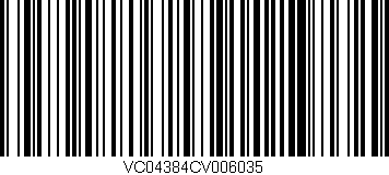 Código de barras (EAN, GTIN, SKU, ISBN): 'VC04384CV006035'