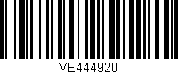 Código de barras (EAN, GTIN, SKU, ISBN): 'VE444920'