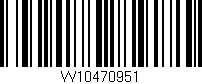 Código de barras (EAN, GTIN, SKU, ISBN): 'W10470951'