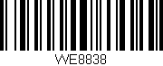 Código de barras (EAN, GTIN, SKU, ISBN): 'WE8838'