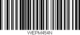 Código de barras (EAN, GTIN, SKU, ISBN): 'WEPM454N'