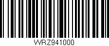 Código de barras (EAN, GTIN, SKU, ISBN): 'WRZ941000'