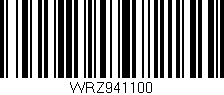 Código de barras (EAN, GTIN, SKU, ISBN): 'WRZ941100'