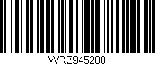 Código de barras (EAN, GTIN, SKU, ISBN): 'WRZ945200'