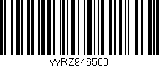 Código de barras (EAN, GTIN, SKU, ISBN): 'WRZ946500'