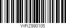 Código de barras (EAN, GTIN, SKU, ISBN): 'WRZ990105'