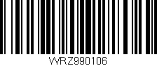 Código de barras (EAN, GTIN, SKU, ISBN): 'WRZ990106'