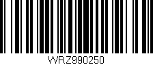 Código de barras (EAN, GTIN, SKU, ISBN): 'WRZ990250'