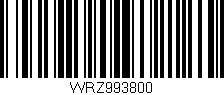 Código de barras (EAN, GTIN, SKU, ISBN): 'WRZ993800'