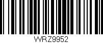 Código de barras (EAN, GTIN, SKU, ISBN): 'WRZ9952'