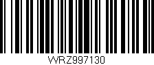 Código de barras (EAN, GTIN, SKU, ISBN): 'WRZ997130'