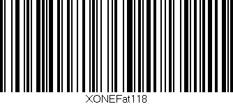 Código de barras (EAN, GTIN, SKU, ISBN): 'XONEFat118'