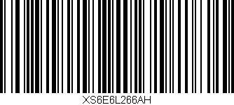 Código de barras (EAN, GTIN, SKU, ISBN): 'XS6E6L266AH'