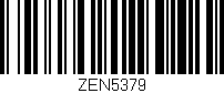 Código de barras (EAN, GTIN, SKU, ISBN): 'ZEN5379'