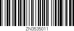 Código de barras (EAN, GTIN, SKU, ISBN): 'ZN3535011'