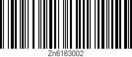 Código de barras (EAN, GTIN, SKU, ISBN): 'ZN6163002'