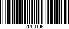 Código de barras (EAN, GTIN, SKU, ISBN): 'ZP00196'