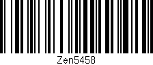 Código de barras (EAN, GTIN, SKU, ISBN): 'Zen5458'