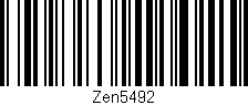 Código de barras (EAN, GTIN, SKU, ISBN): 'Zen5492'
