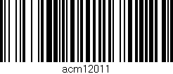 Código de barras (EAN, GTIN, SKU, ISBN): 'acm12011'