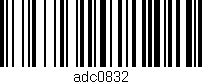 Código de barras (EAN, GTIN, SKU, ISBN): 'adc0832'